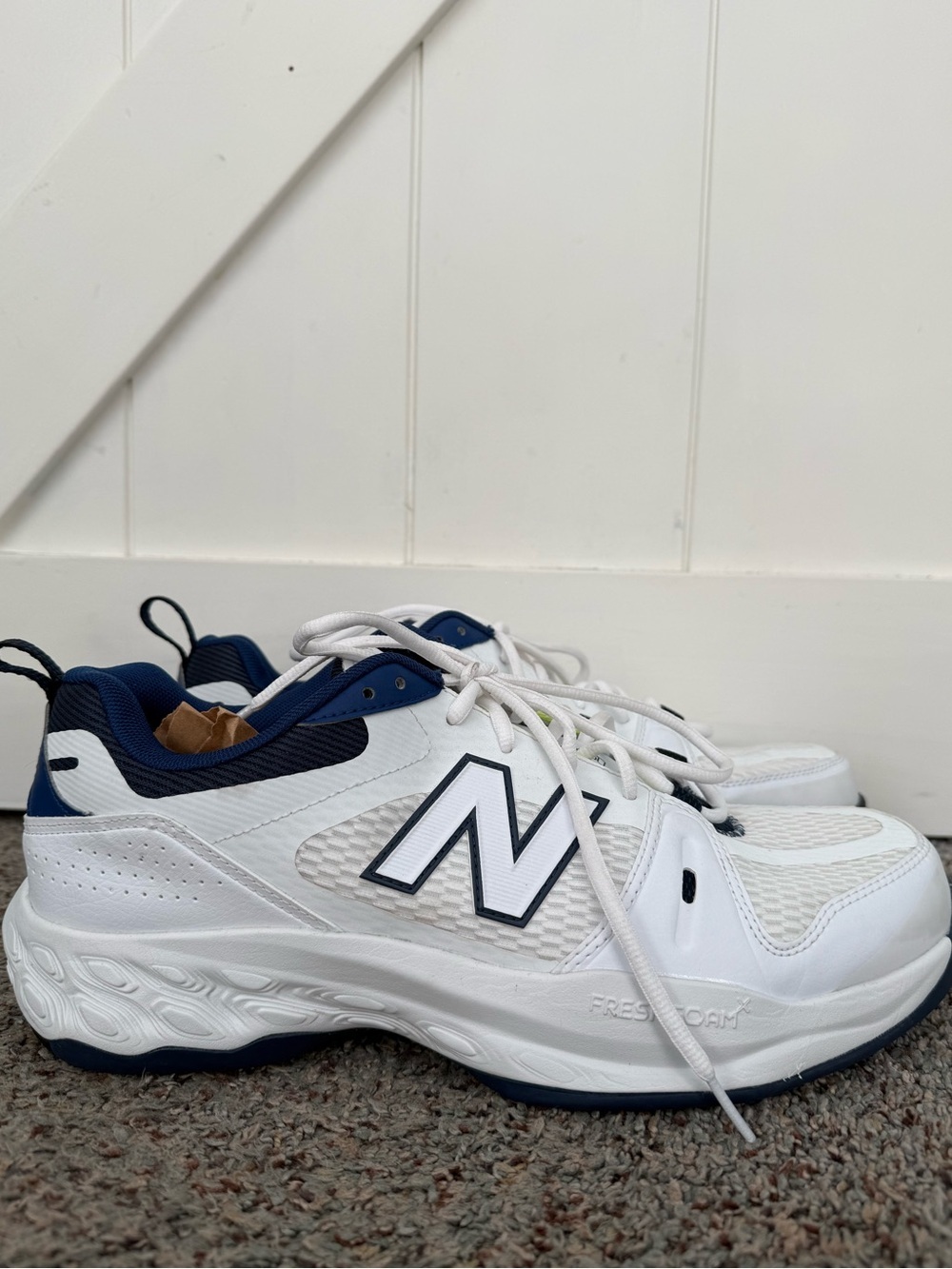 New Balance Fresh Foam X 1007 Men’s Size 11.5 Tennis Shoes, White/Blue/sea Salt - Picture 3 of 17